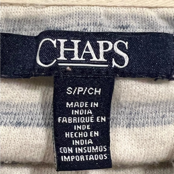 CHAPS Nautical Striped Hooded Pullover Size Small S - Picture 3 of 6